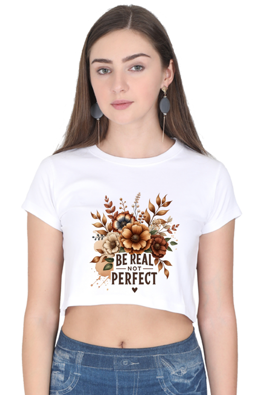 Female Crop Top White -D