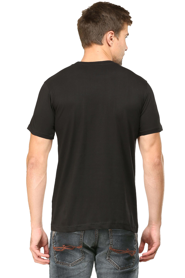 Round Neck Half Sleeve Classic Black_HK