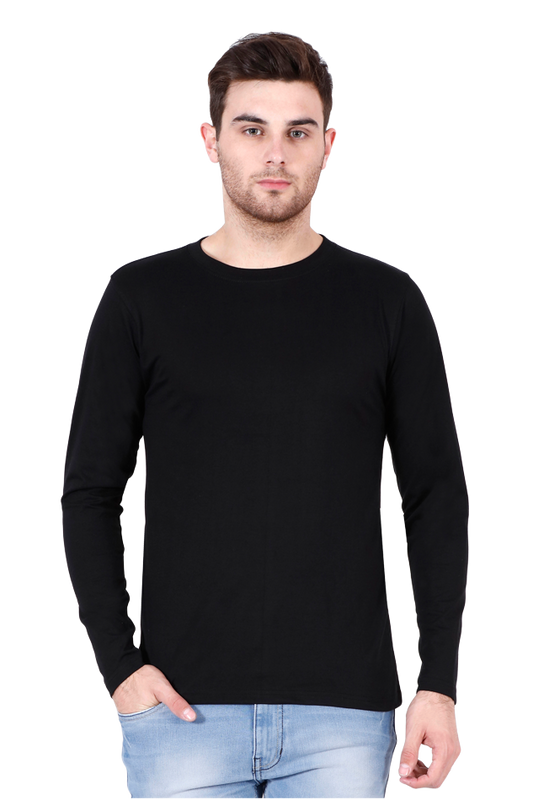 Male Round Neck Full Sleeve Black