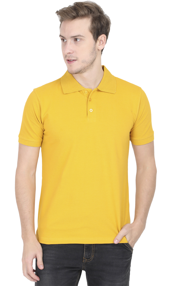 Male Polo Half Sleeve Mustard Yellow