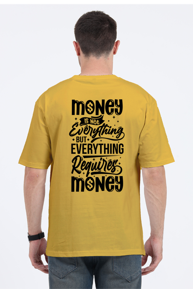 Unisex Oversized Classic T-Shirt Mustard Yellow_QMoney