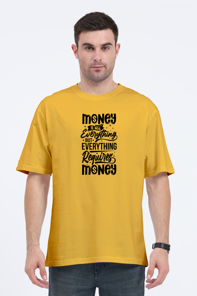 Unisex Oversized Classic T-Shirt Mustard Yellow_QMoney