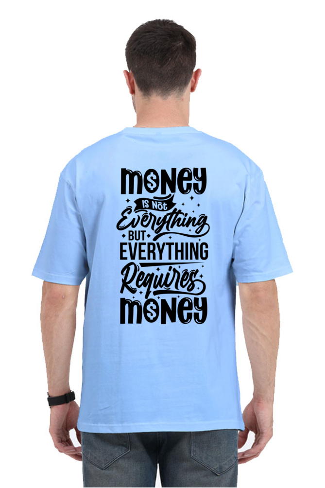 Unisex Oversized Classic T-Shirt Baby Blue_QMoney