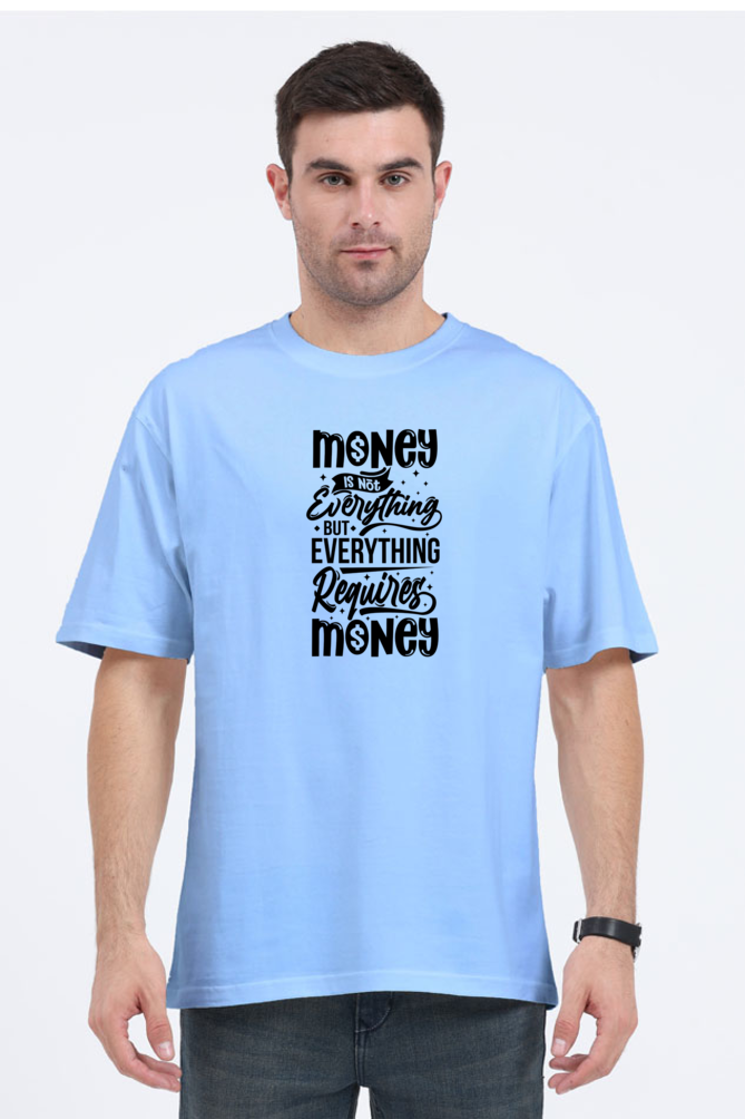 Unisex Oversized Classic T-Shirt Baby Blue_QMoney