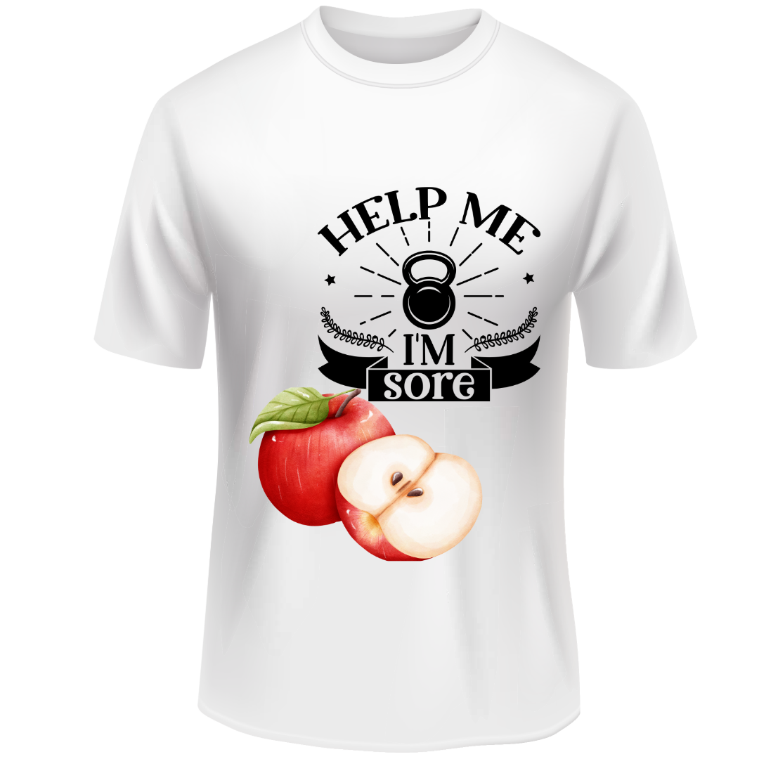 Male Round Neck Half Sleeve Classic White_apple