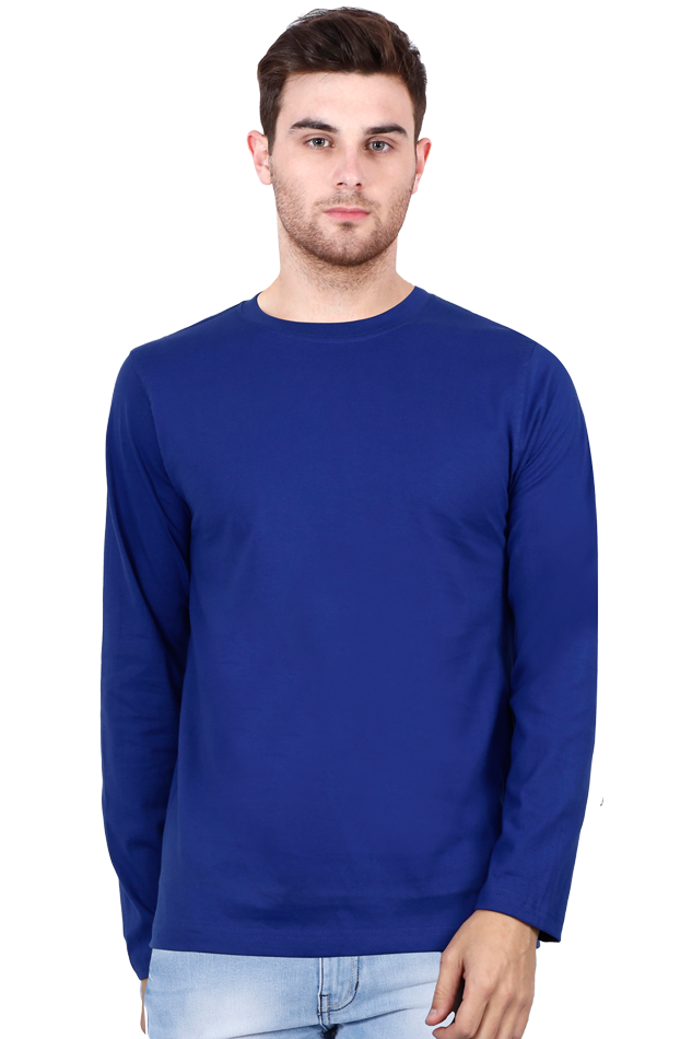 Male Round Neck Full Sleeve Royal Blue